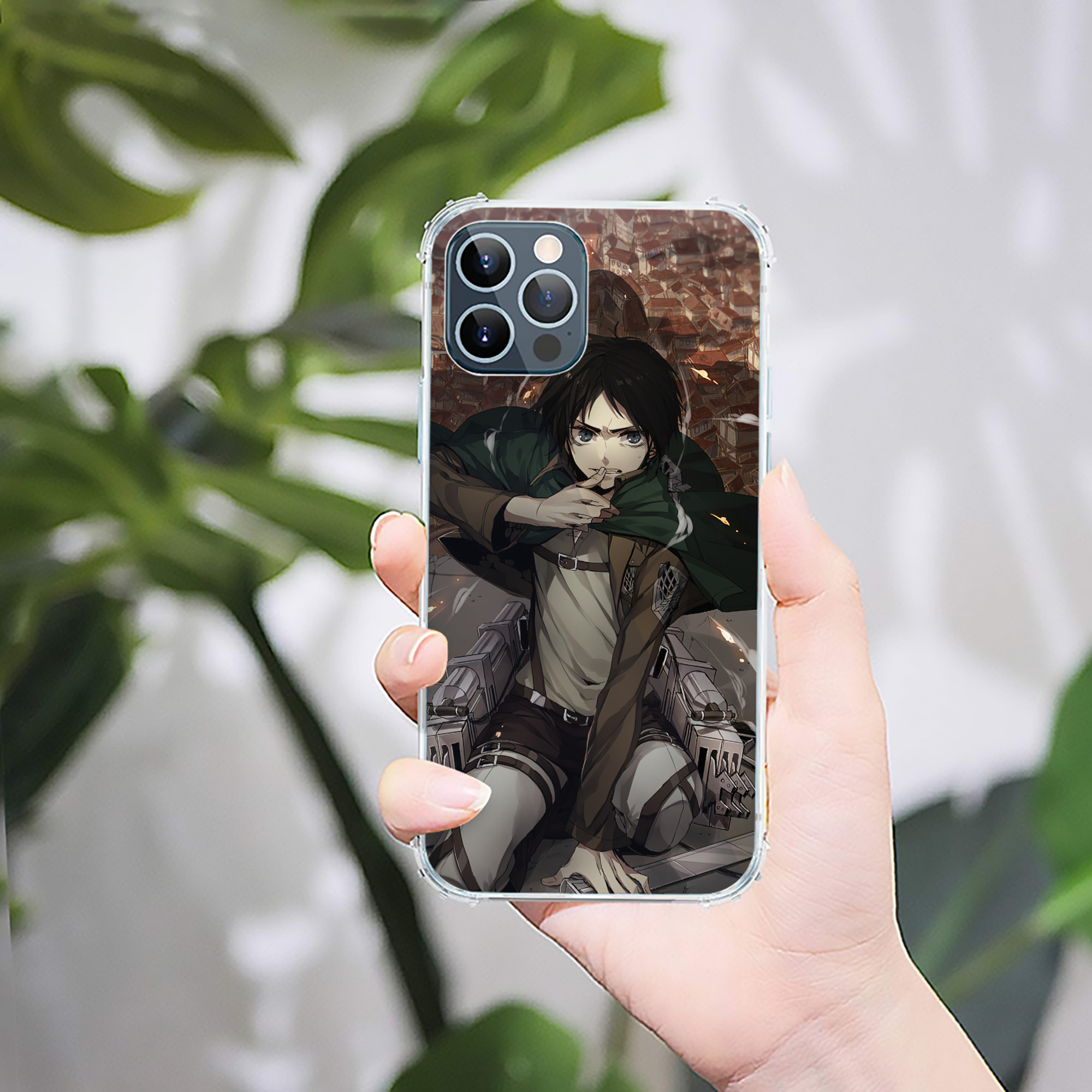 （画像用） 進撃の巨人 Attack on Titan 【iPhone 12シリーズ対応】透明スマホケース（クリアソフトケース）